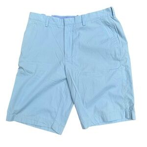 J. Crew Men’s Blue Flat Front Shorts Lightweight Cotton 11” rivington short 35